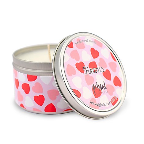 Primal Elements Hearts Tin Candle - 6 Oz