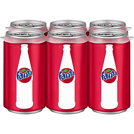 Fanta Soda Pop Strawberry Flavored Mini Can - 6-7.5 Fl. Oz. - Image 3