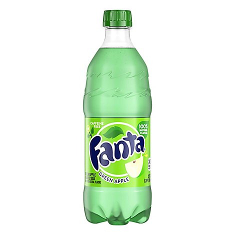Fanta Soda Green Apple Bottle - 20 Fl. Oz. - Shaw's