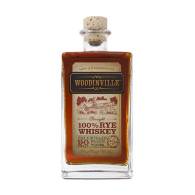 Woodinville Whiskey Straight 100% Rye 90 Proof - 750 Ml - Image 1