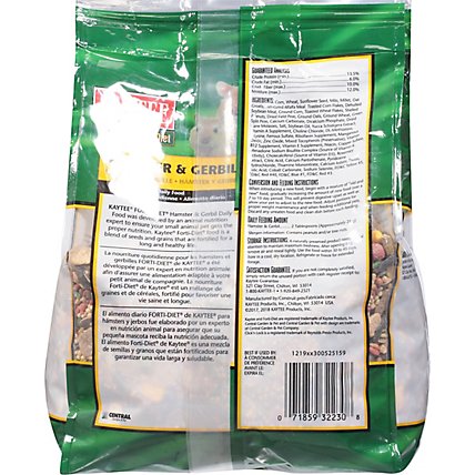 Kaytee Forti-Diet Pet Food Hamster & Gerbil Bag - 3 Lb - Image 5