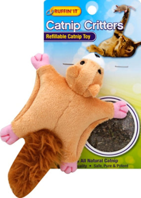 Ruffin It Catnip Toy Critters Refillable Pack - Each - Image 2