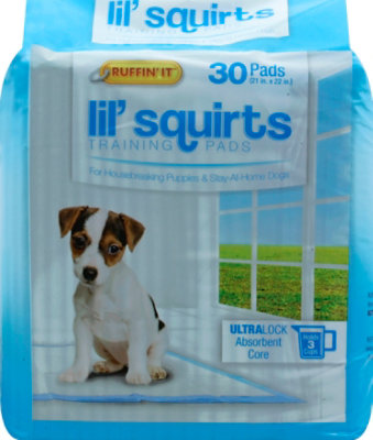 Ruffin It Lil Squirts Dog Training Pads Puppies 21x22 Inch Ultra Lock Absorbent Core - 30 Count - Image 2