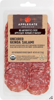 Applegate Organic Uncured Genoa Salami - 4 Oz