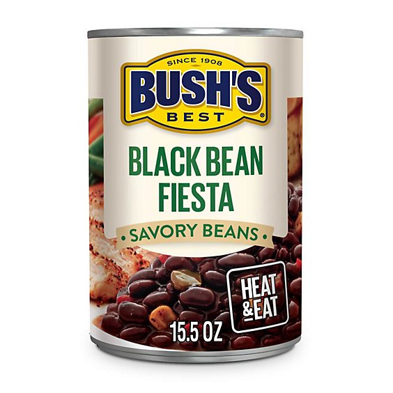 BUSH'S BEST Beans Black Fiesta - 15.50 Oz