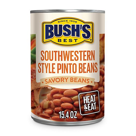 BUSH'S BEST Beans Southwestern Style Pinto - 15.4 Oz