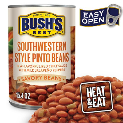BUSH'S BEST Beans Southwestern Style Pinto - 15.4 Oz - Image 2