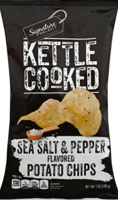 Signature SELECT Potato Chips Sea Salt & Pepper Flavor - 7 Oz - Image 2