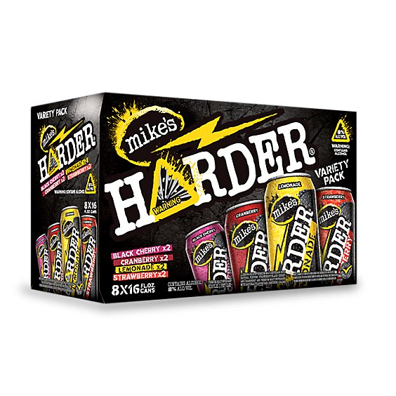 Mikes Harder Variety Pack In Cans - 8-16 Fl. Oz.