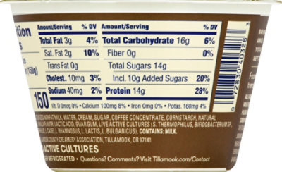 Tillamook Stumptown Cold Brew Coffee Greek Yogurt - 5.3 Oz - Image 8
