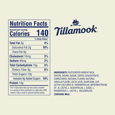 Tillamook Low Fat Stumptown Cold Brew Coffee Greek Yogurt - 5.3 Oz - Image 6