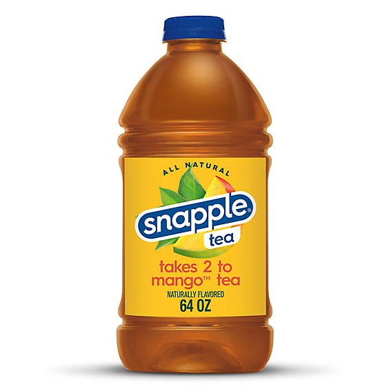 Snapple Takes 2 to Mango Tea Bottle - 64 Fl. Oz.