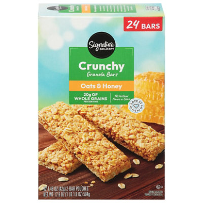 Signature SELECT Bars Granola Crunchy Oats & Hny Family Pack - 17.77 Oz