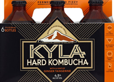 Kyla Ginger Tangerine Hard Kombucha In Bottles - 6-11 Fl. Oz. - Image 2