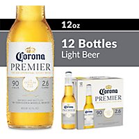 Corona Premier Mexican Lager Light Beer Bottles 4.0% ABV - 12-12 Fl. Oz. - Image 1