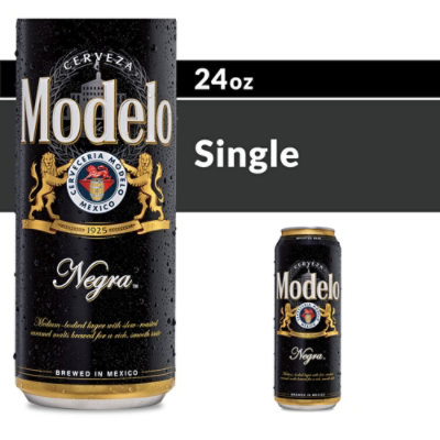 Modelo Negra Amber 5.4% ABV Lager Mexican Beer Can - 24 Fl. Oz. - Image 1