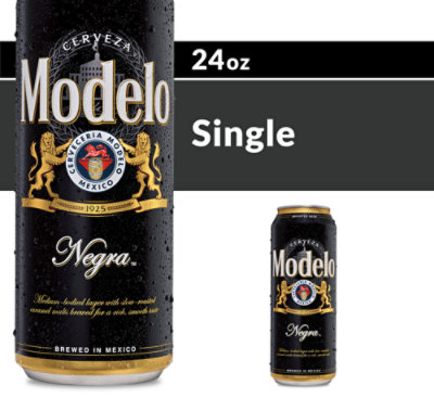 Modelo Negra Mexican Amber Lager Beer 5.4% ABV In Can - 24 Fl. Oz.