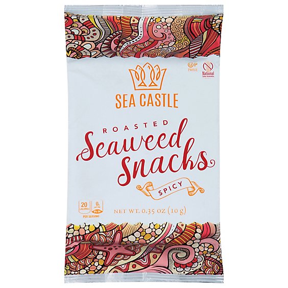 Sea Castle Roasted Spicy Seaweed - 0.35 Oz