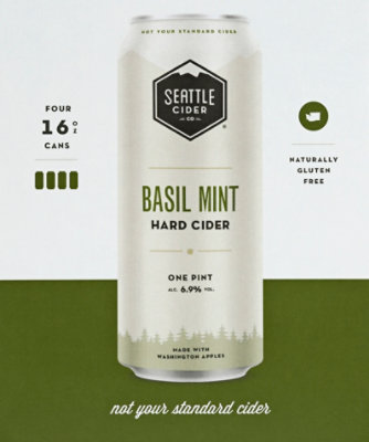 Seattle Cider Company Basil Mint In Bottles - 4-16 Fl. Oz. - Image 3