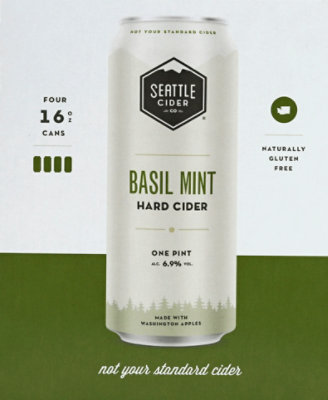 Seattle Cider Company Basil Mint In Bottles - 4-16 Fl. Oz. - Image 2