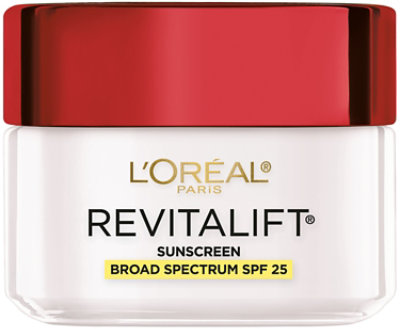 L'Oreal Paris Revitalift Anti-Wrinkle + Firming Day Moisturizer SPF 25 - 1.7 Oz - Image 1