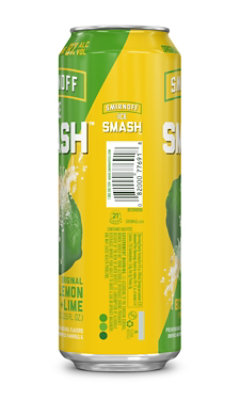 Smirnoff Ice Smash Lemon and Lime 8% ABV Single Can - 23.5 Oz - Image 2
