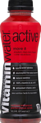 Vitaminwater Active Strawberry Black Cherry Move It - 15.2 Fl. Oz. - Image 2