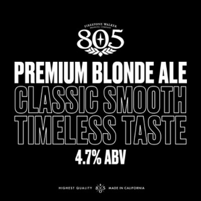 Firestone Walker 805 Blonde Beer Ale Cans - 18-12 Fl. Oz. - Image 3