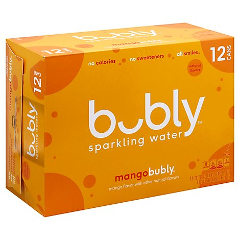 bubly Sparkling Water Mango Cans - 12-12 Fl. Oz.