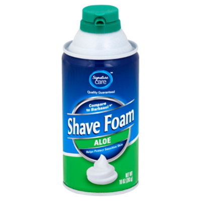 Signature Care Shave Foam With Aloe - 10 Oz