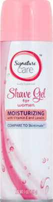 Signature Select/Care Shave Gel For Women Moisturizing With Vitamin E & Lanolia - 7 Oz - Image 2