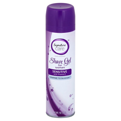 Signature Care Shave Gel For Women Sensitive With Vitamin E - 7 Oz