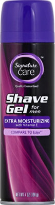 Signature Select/Care Shave Gel For Men Extra Moisturizing With Vitamin E - 7 Oz - Image 2