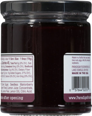 Paradigm Jam Marionberry Seedless - 11 Oz - Image 6