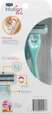Schick Intuition f.a.b. Razor Bi Directional With 2 Razor Blade Refills - Each - Image 4