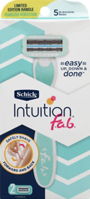 Schick Intuition f.a.b. Razor Bi Directional With 2 Razor Blade Refills - Each - Image 2