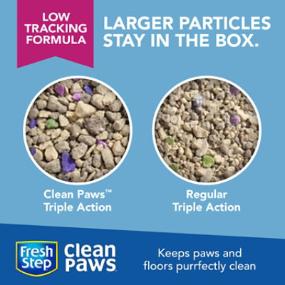 Fresh Step Clean Paws Triple Action Scented Clumping Cat Litter - 22.5 Lbs - Image 5