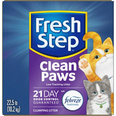 Fresh Step Clean Paws Multi Cat Scented Clumping Cat Litter With The Power Of Febreze - 22.5 Lbs - Image 2