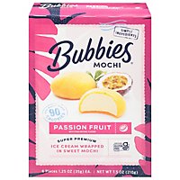 Bubbies Ice Cream Mochi Passion Fruitt - 7.5 Oz - Image 3