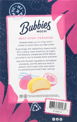 Bubbies Ice Cream Mochi Passion Fruitt - 7.5 Oz - Image 6