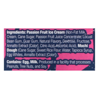 Bubbies Ice Cream Mochi Passion Fruitt - 7.5 Oz - Image 5