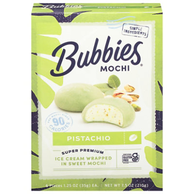 Bubbies Ice Cream Mochi Pistachio - 7.5 Oz - Image 3