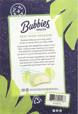 Bubbies Ice Cream Mochi Pistachio - 7.5 Oz - Image 6