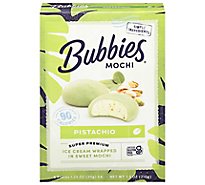 Bubbies Ice Cream Mochi Pistachio - 7.5 Oz