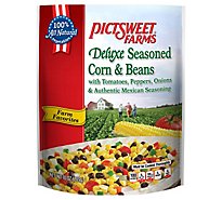 Pictsweet Farms Corn & Black Beans Seasoned Deluxe - 14 Oz