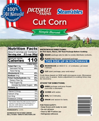 Pictsweet Farms Steamables Corn Cut - 10 Oz - Image 6