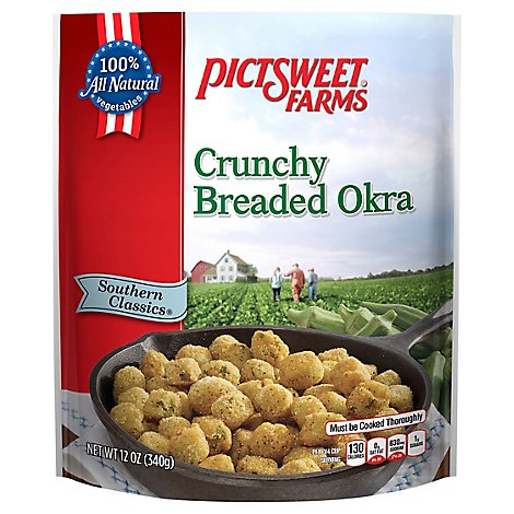 Pictsweet Farms Okra Breaded Crunchy Southern Classics - 12 Oz