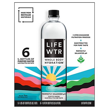 LIFEWTR Water Purified Bottle - 6-1 Liter - Image 2