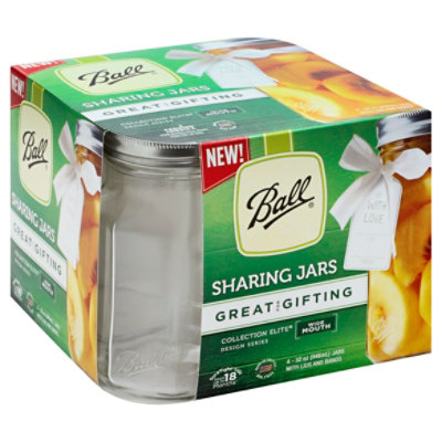 Ball Coll Wm Quart Share Jar - 4 Count