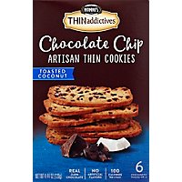 Nonnis Thinaddictives Cookies Chocolate Chip Toasted Coconut 6 Count - 4.4 Oz - Image 2